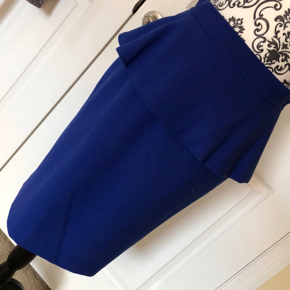 Vince Camuto peplum Royal blue skirt